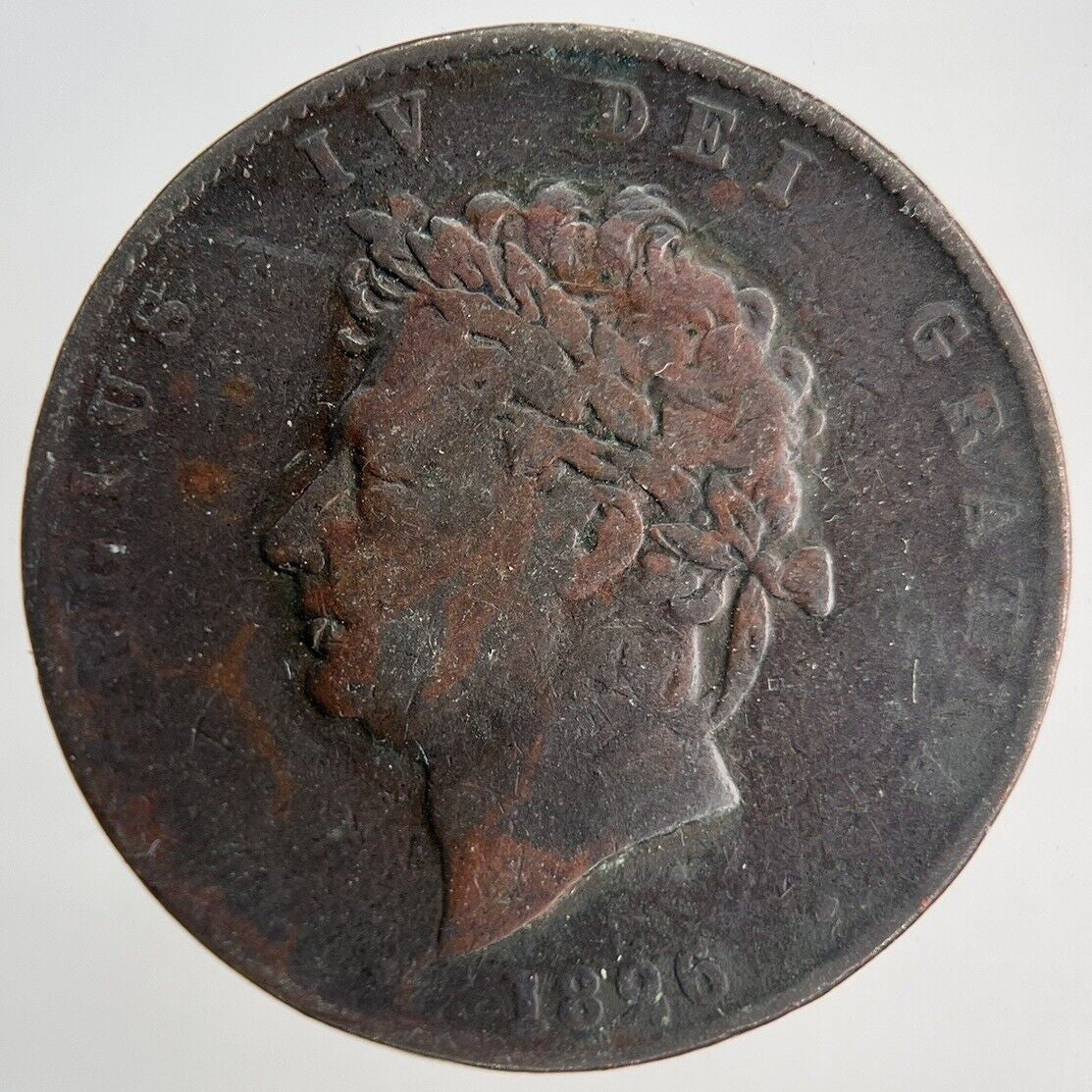 1826 George IV Half-Penny Coin | Fine Collectable Grade