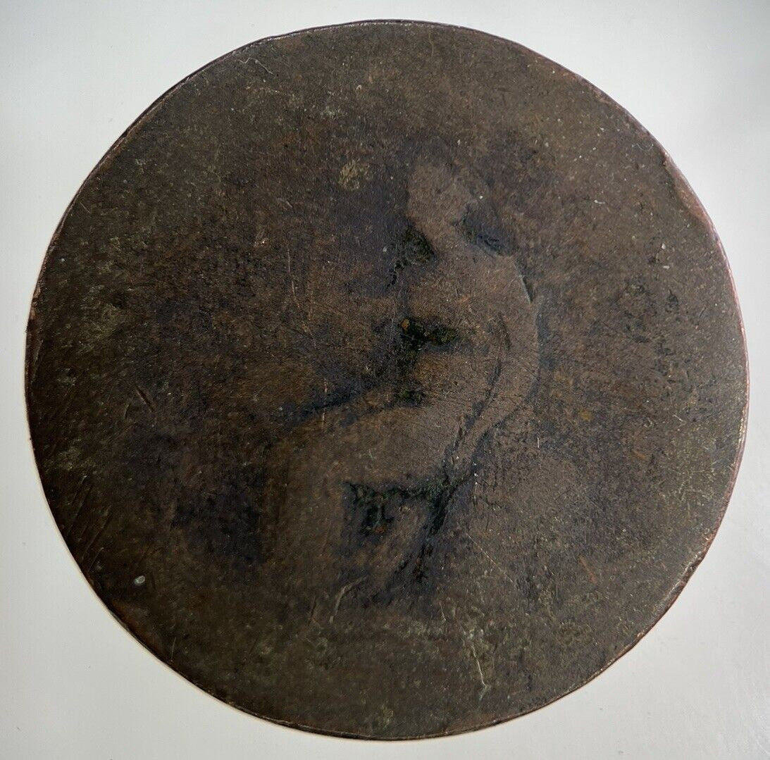 British George III 3rd One Penny Coin | Fair Grade