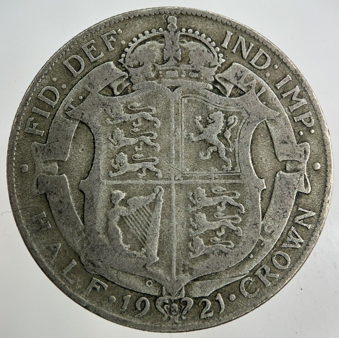 1921 George V Half - Crown Silver Coin | Fine Collectable Grade