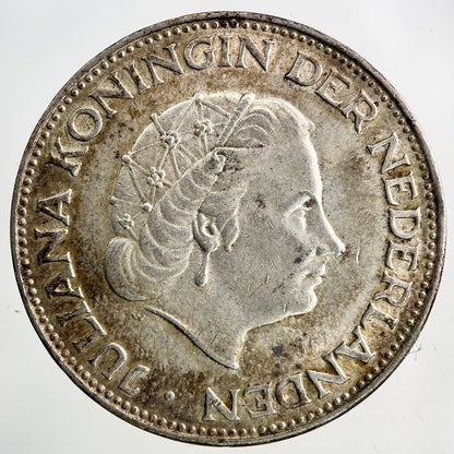 1961 Netherlands 2 1/2 Gulden Silver Coin | Very High Grade