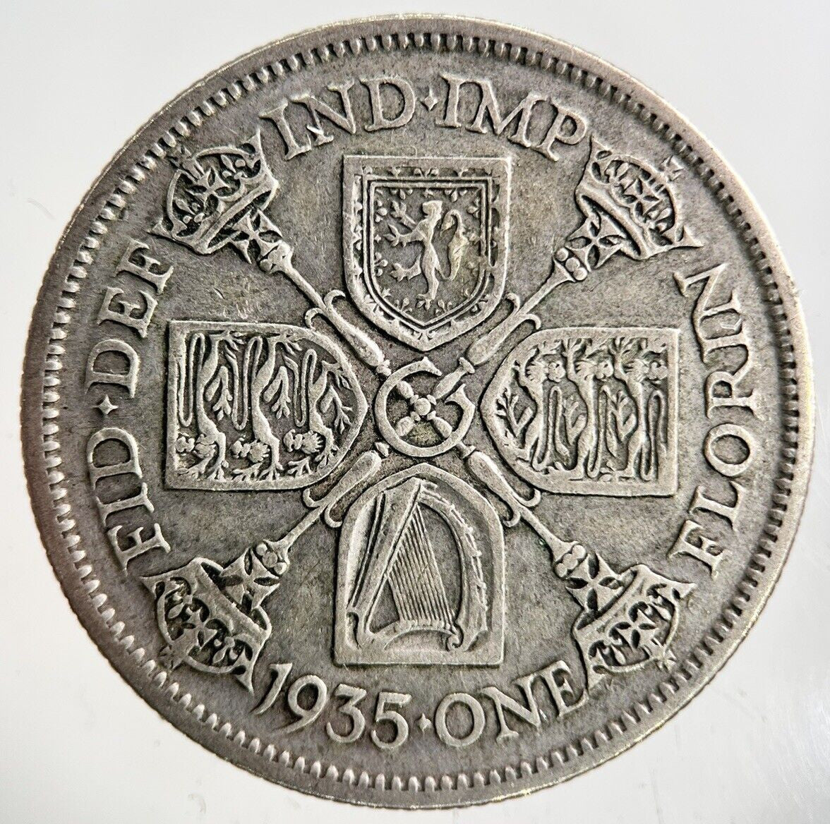 1935 George V Florin Silver Coin | Fine Collectable Grade