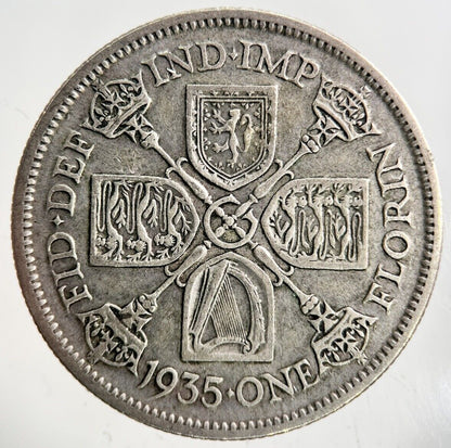 1935 George V Florin Silver Coin | Fine Collectable Grade