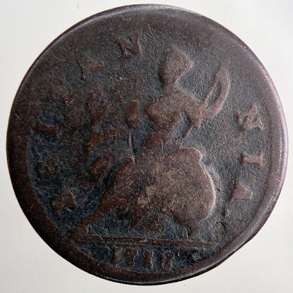 1718 George I 1st Half - Penny Coin | Collectable Grade | a9457