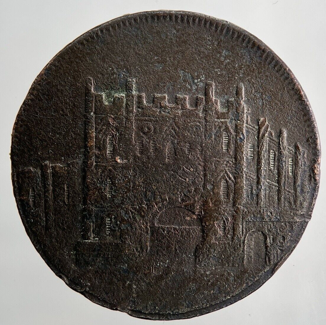 1800’s Suffolk Payable At Rackhams Half - Penny Token Coin | Collectable Grade