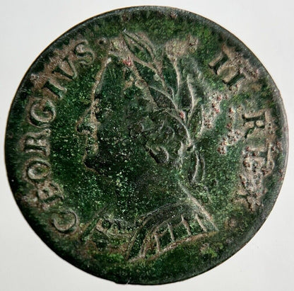 1754 George II 2nd Farthing Coin | Fine Collectable Grade | a3203