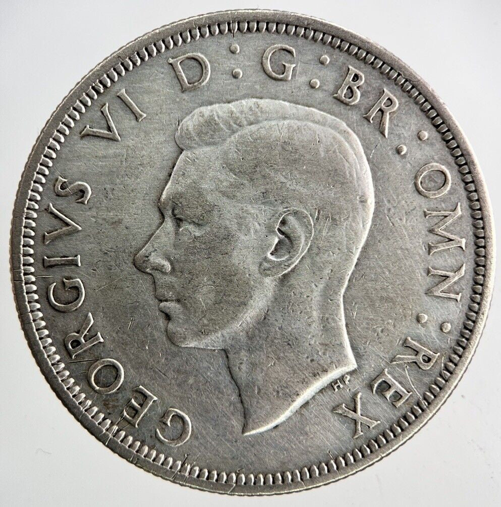 1939 George VI Half - Crown Silver Coin | Fine Collectable Grade