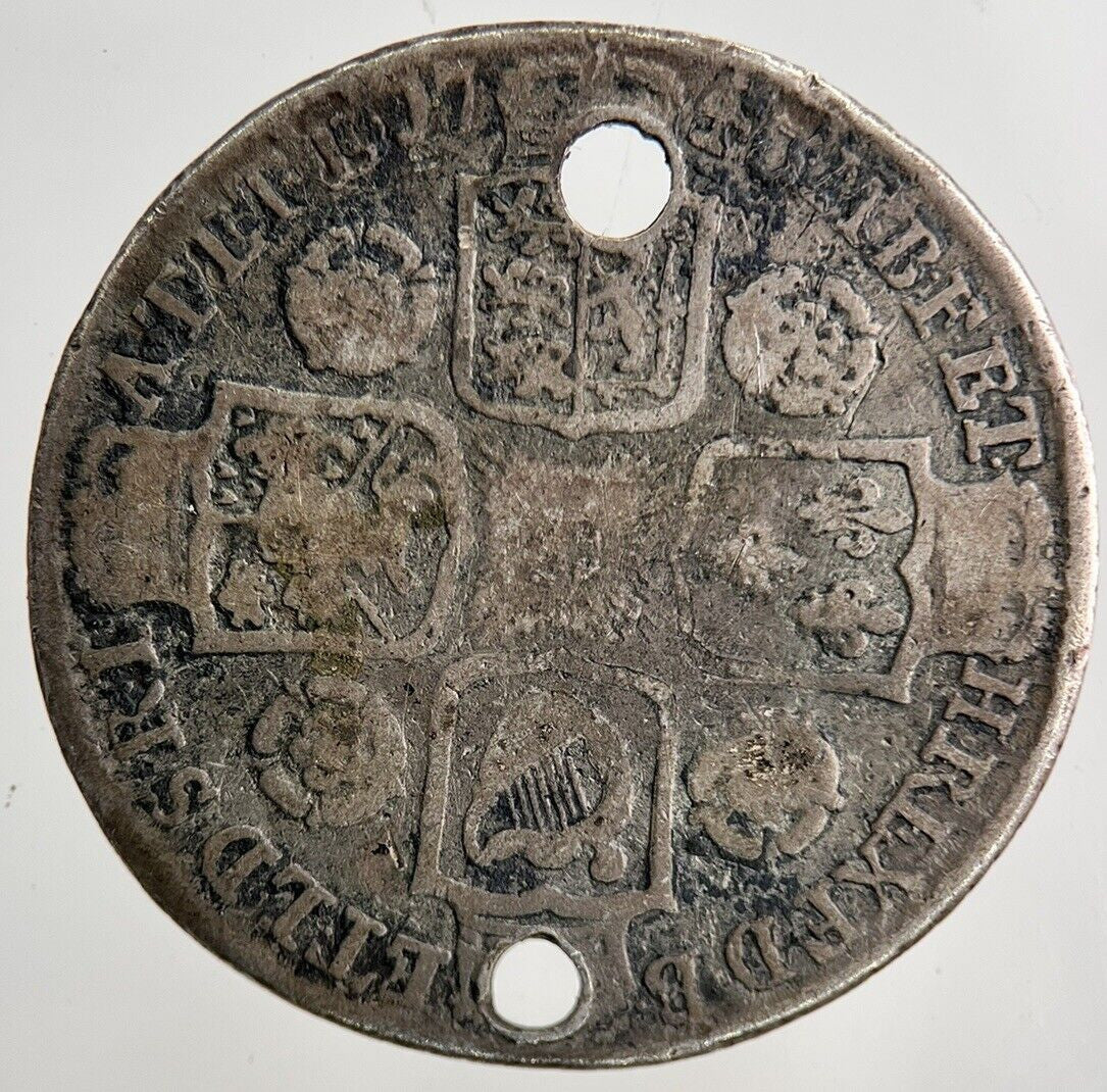 1745 George II 2nd Roses Shilling Silver Coin | Collectable Grade