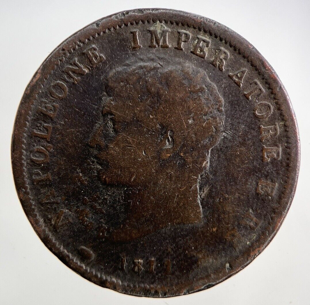 1811 - M Italy 1 One Soldo Coin | Collectable Grade