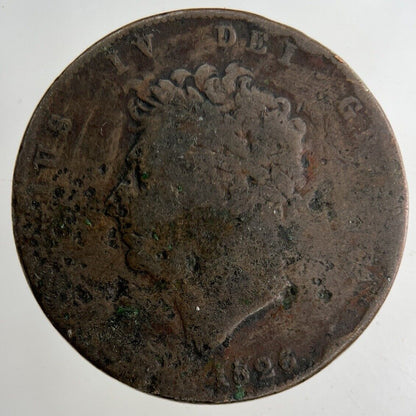 1826 George IV Half - Penny Coin | Collectable Grade