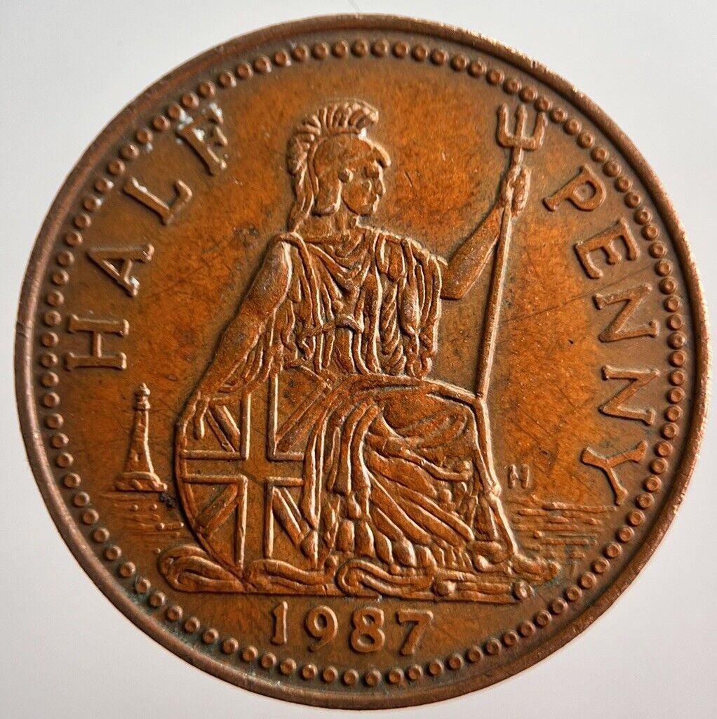 1987 Iron bridge Half - Penny Token Coin | Collectable Grade | a3979
