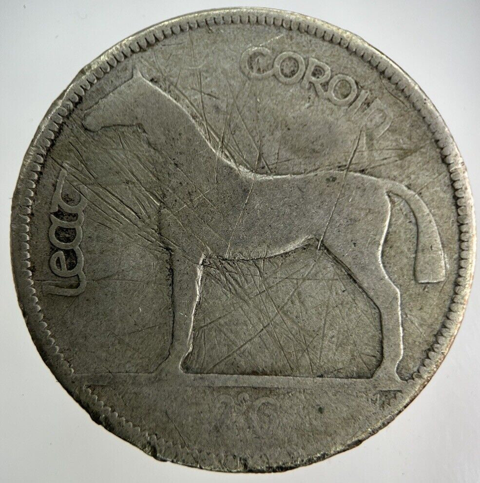 1928 Irish Half - Crown Silver Coin | Collectable Grade