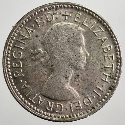 1962 Australia Sixpence Silver Coin | Fine Collectable Grade | a8002