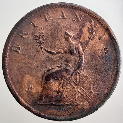 1807 George III 3rd Half - Penny Coin | Fine Collectable Grade | a2880