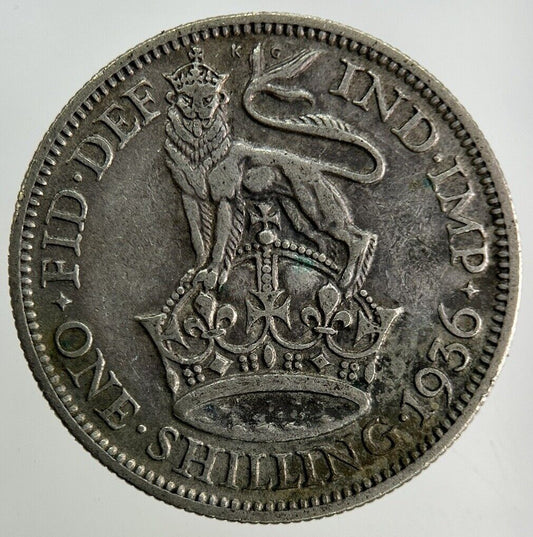 1936 George V Shilling Silver Coin | Fine Collectable Grade