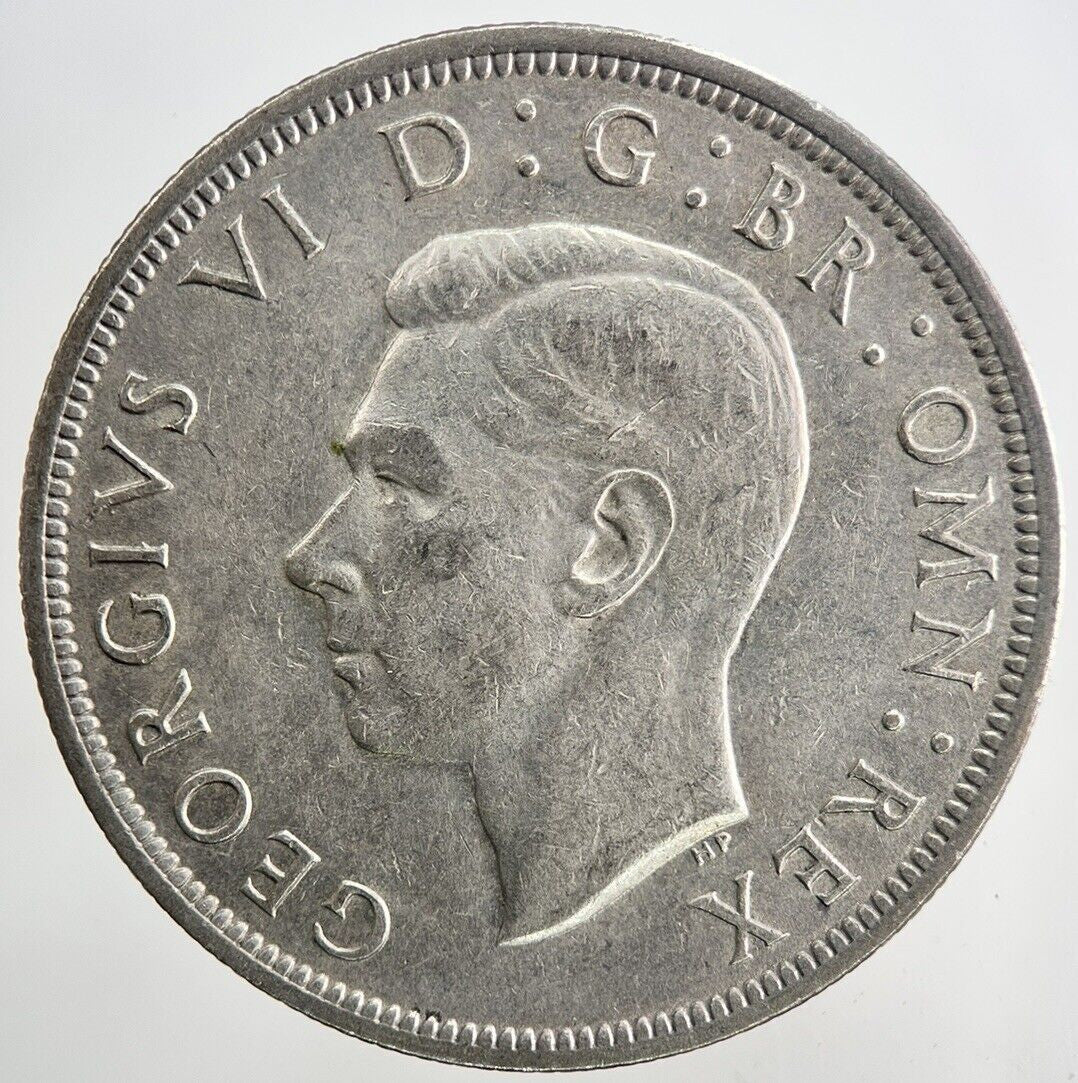 1942 George VI Half - Crown Silver Coin | Fine Collectable Grade