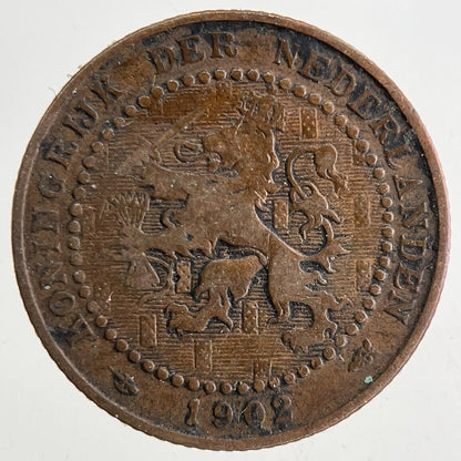 1902 Netherlands 1 Cent Coin | Collectable Grade