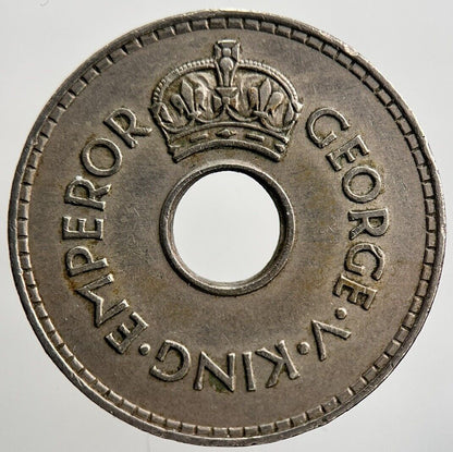 1934 Fiji 1 One Penny Coin | Fine Collectable Grade | a2116