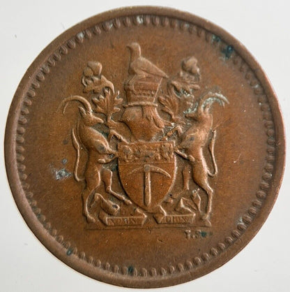1972 Rhodesia Africa One Cent 1c Coin | Very High Grade | a7758