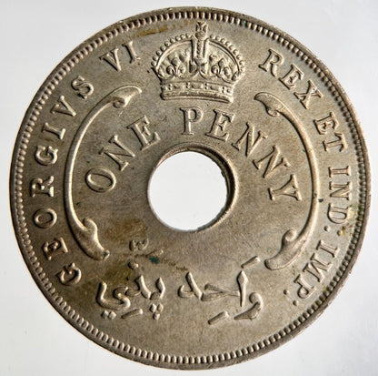 1942 West Africa One Penny Coin | Fine Collectable Grade