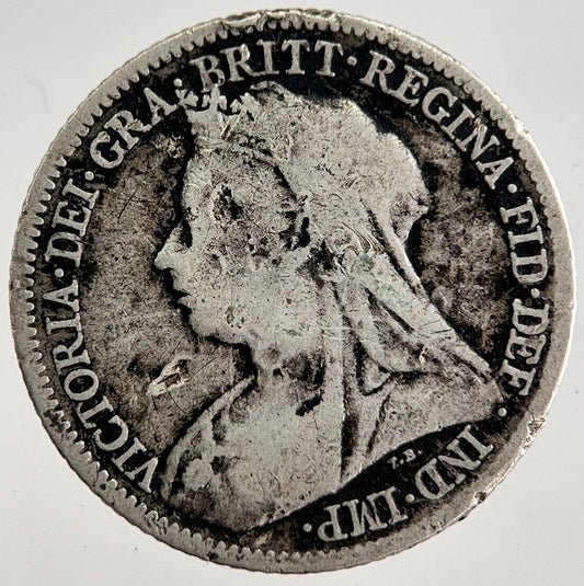 1899 Victoria Sixpence Silver Coin | Collectable Grade | a8197