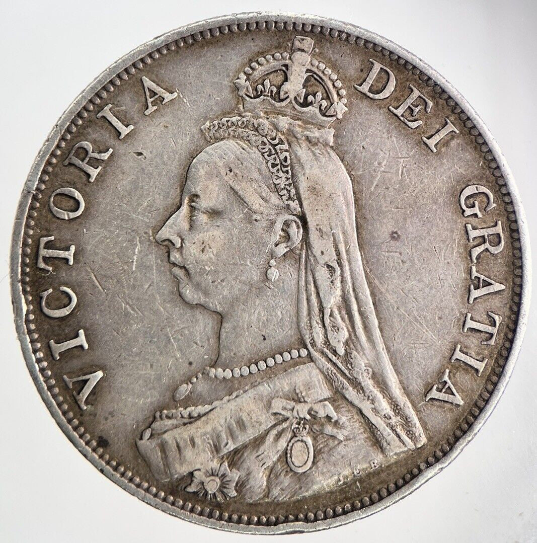 1889 Victoria Double-Florin Silver Coin | Very High Grade