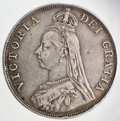 1889 Victoria Double-Florin Silver Coin | Very High Grade