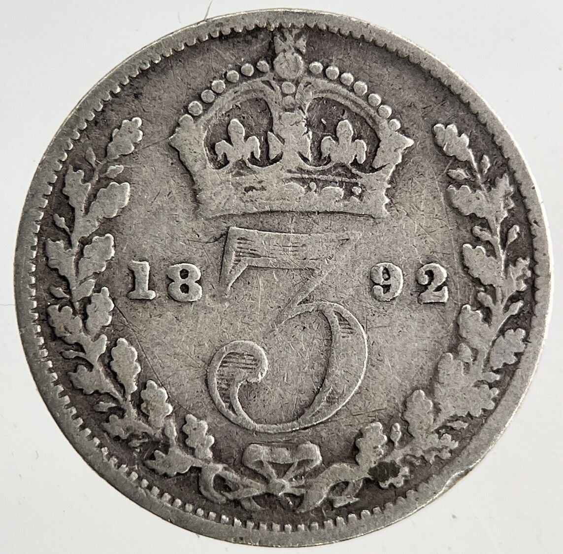 1892 Victoria Threepence Silver Coin | Collectable Grade
