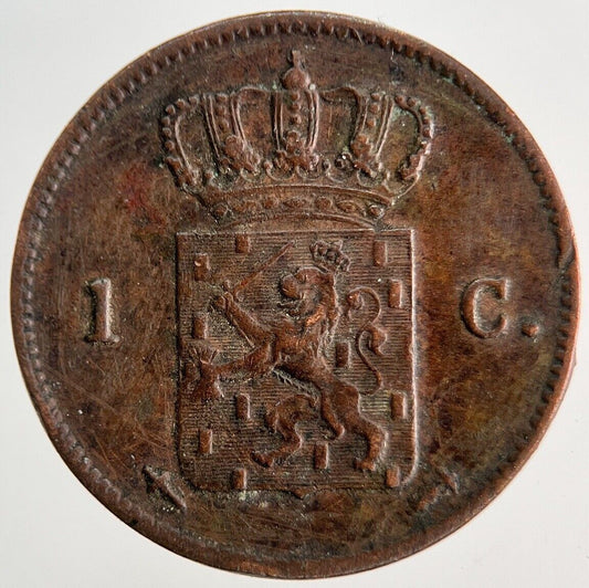 1863 Netherlands 1 Cent Coin | Very High Grade | a5230
