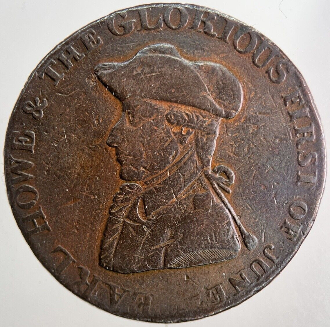 1794 Rule Britannia Half - Penny Token | Fine Collectable Grade | a6552