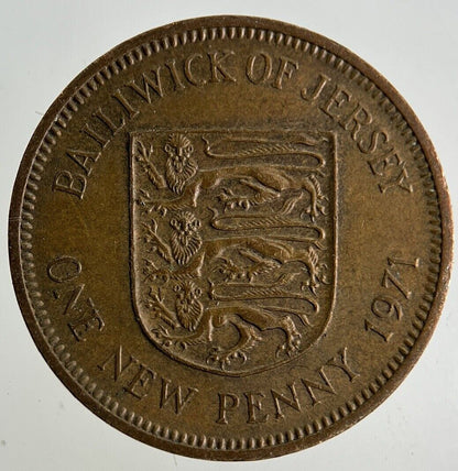 1971 Jersey 1p One Penny Coin | Fine Collectable Grade
