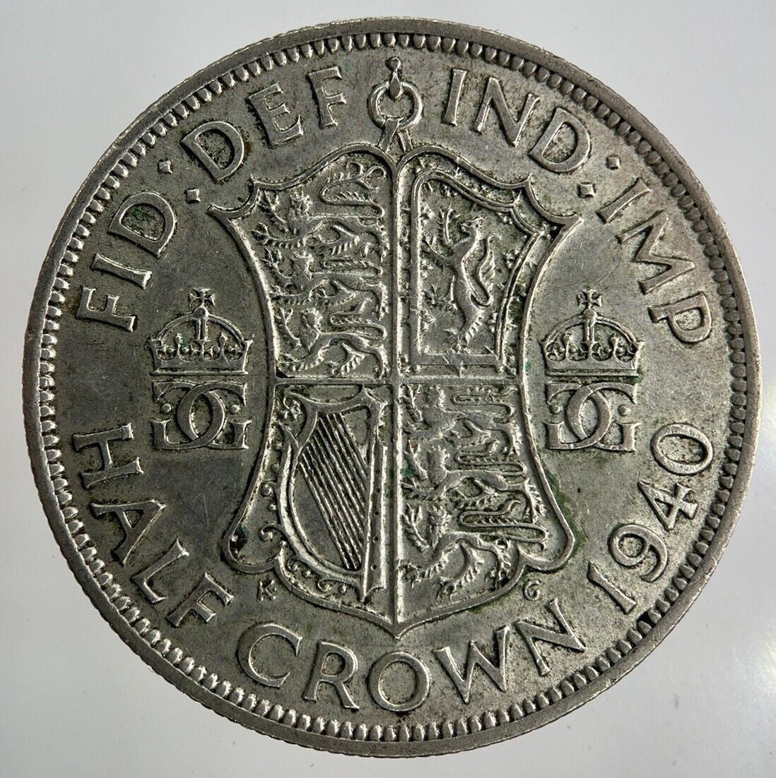 1940 George VI Half - Crown Silver Coin | Fine Collectable Grade