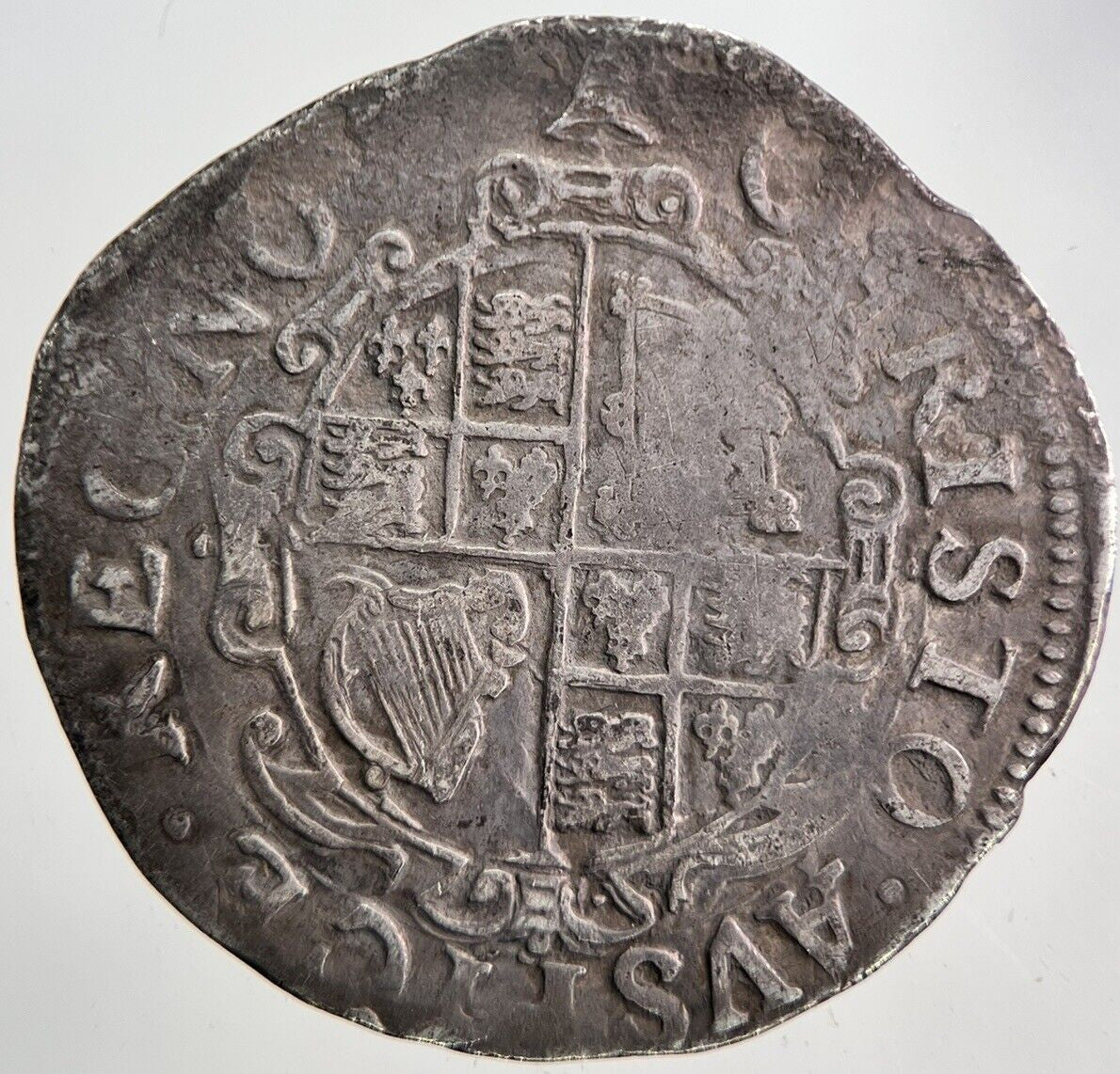 1625 - 49 Charles I 1st Bell Mint Mark Shilling Silver Hammered Coin | a5983