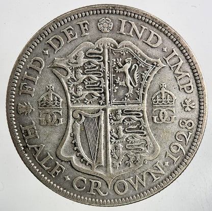 1928 George V Half - Crown Silver Coin | Fine Collectable Grade