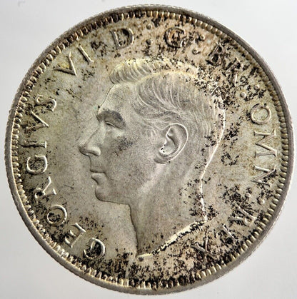 1942 George VI Half - Crown Silver Coin | Very Fine Grade | a8259