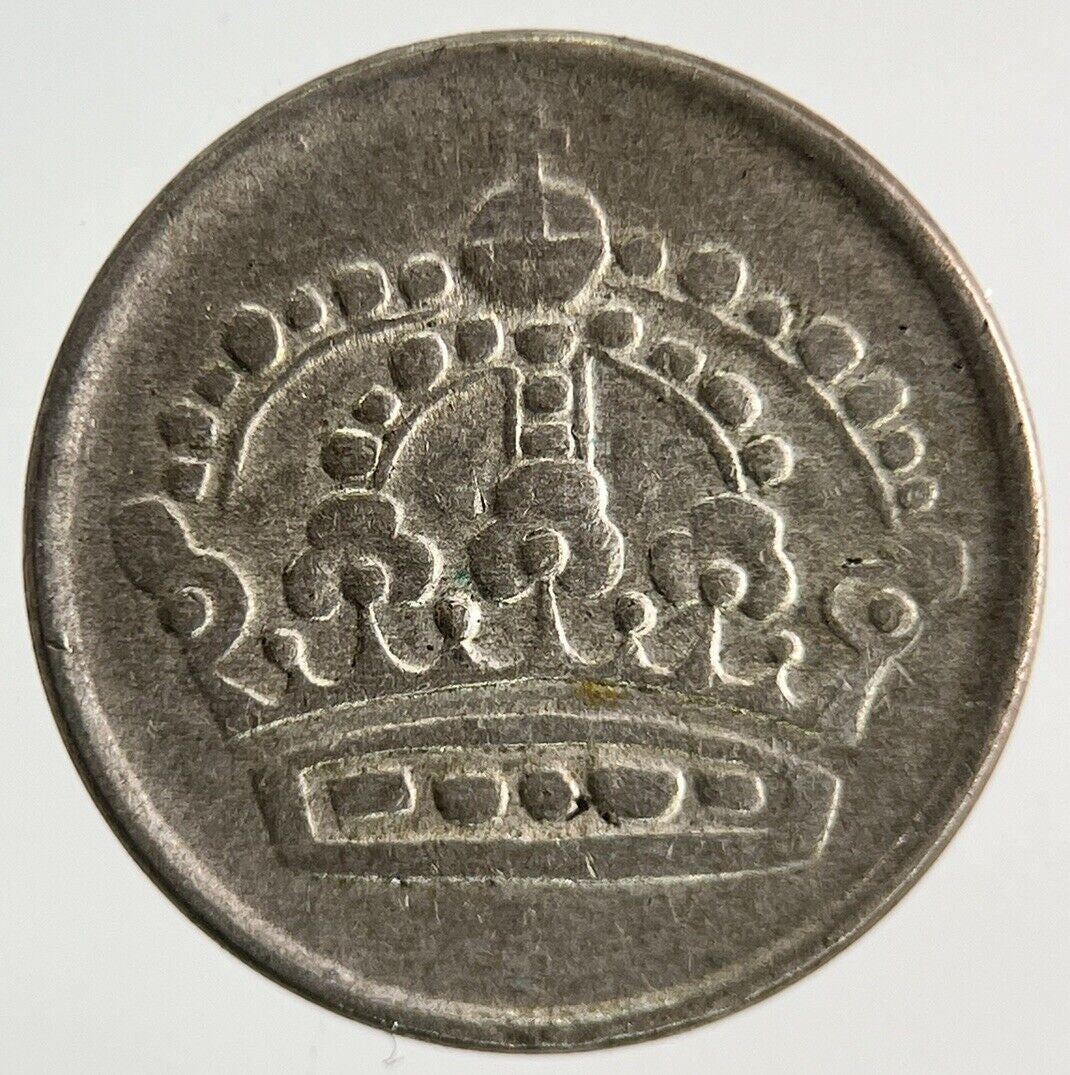 1960 Sweden 10 Ore Silver Coin | Fine Collectable Grade
