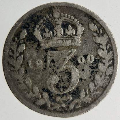 1900 Victoria Threepence Silver Coin | Collectable Grade