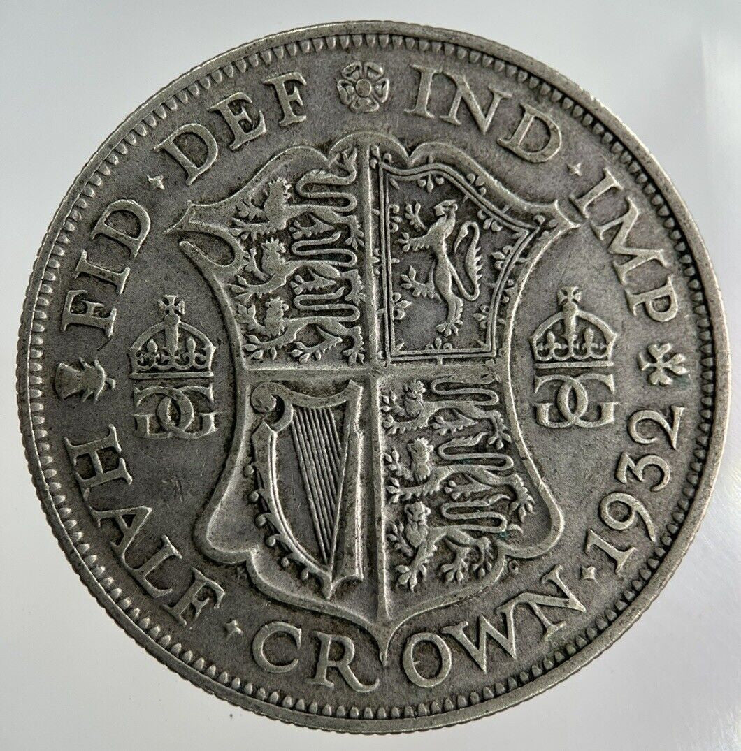 1932 George V Half - Crown Silver Coin | Fine Collectable Grade