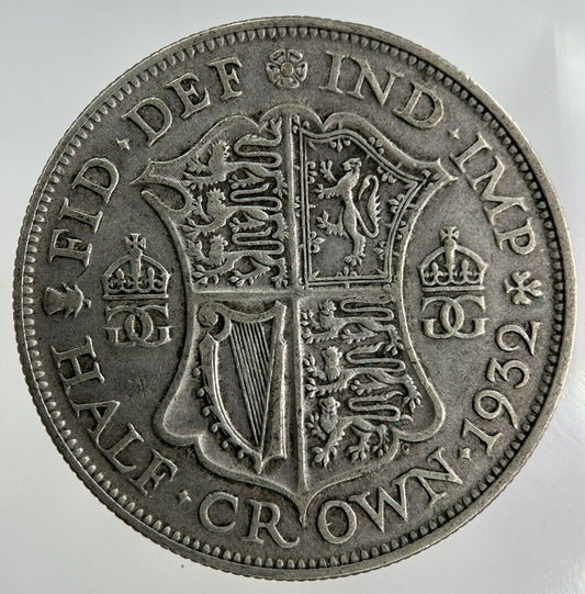 1932 George V Half - Crown Silver Coin | Fine Collectable Grade