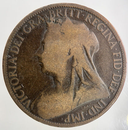 1898 Victoria One Penny Coin | Collectable Grade