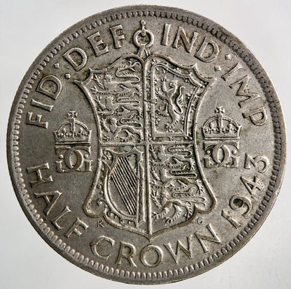 1943 George VI Half-Crown Silver Coin | Fine Collectable Grade