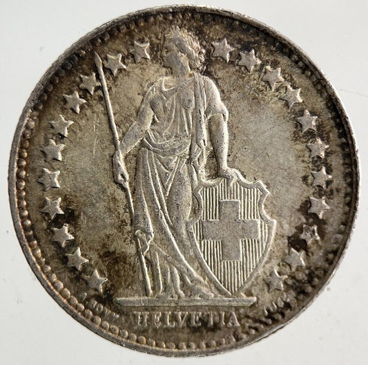 1944 Switzerland Swiss 1/2 Half Franc Silver Coin | Very High Grade