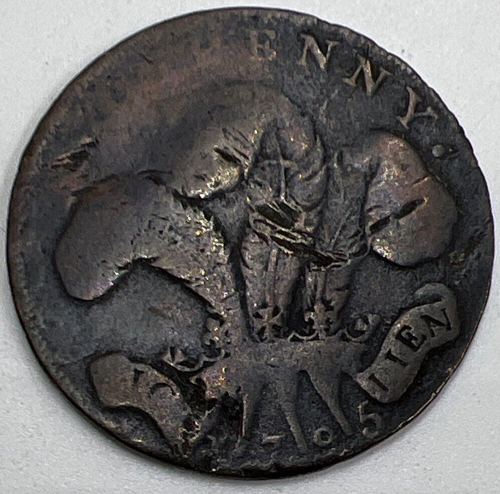 1795 Half-Penny Princess of Wales Token Coin | Collectable Grade | a303