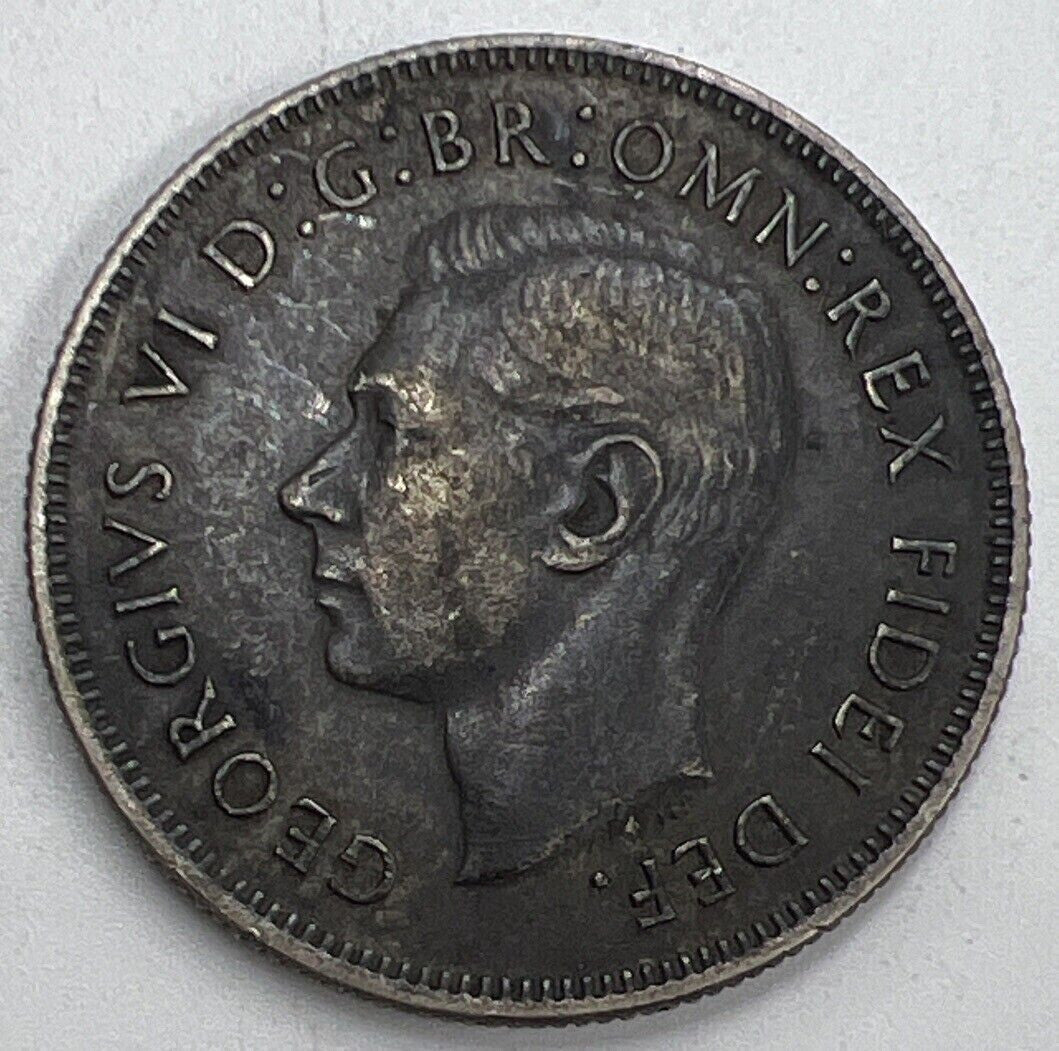 1951 50 Years Of Federation Florin | Australia Silver Coin | Fine Grade | a689
