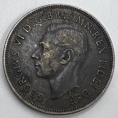 1951 50 Years Of Federation Florin | Australia Silver Coin | Fine Grade | a689