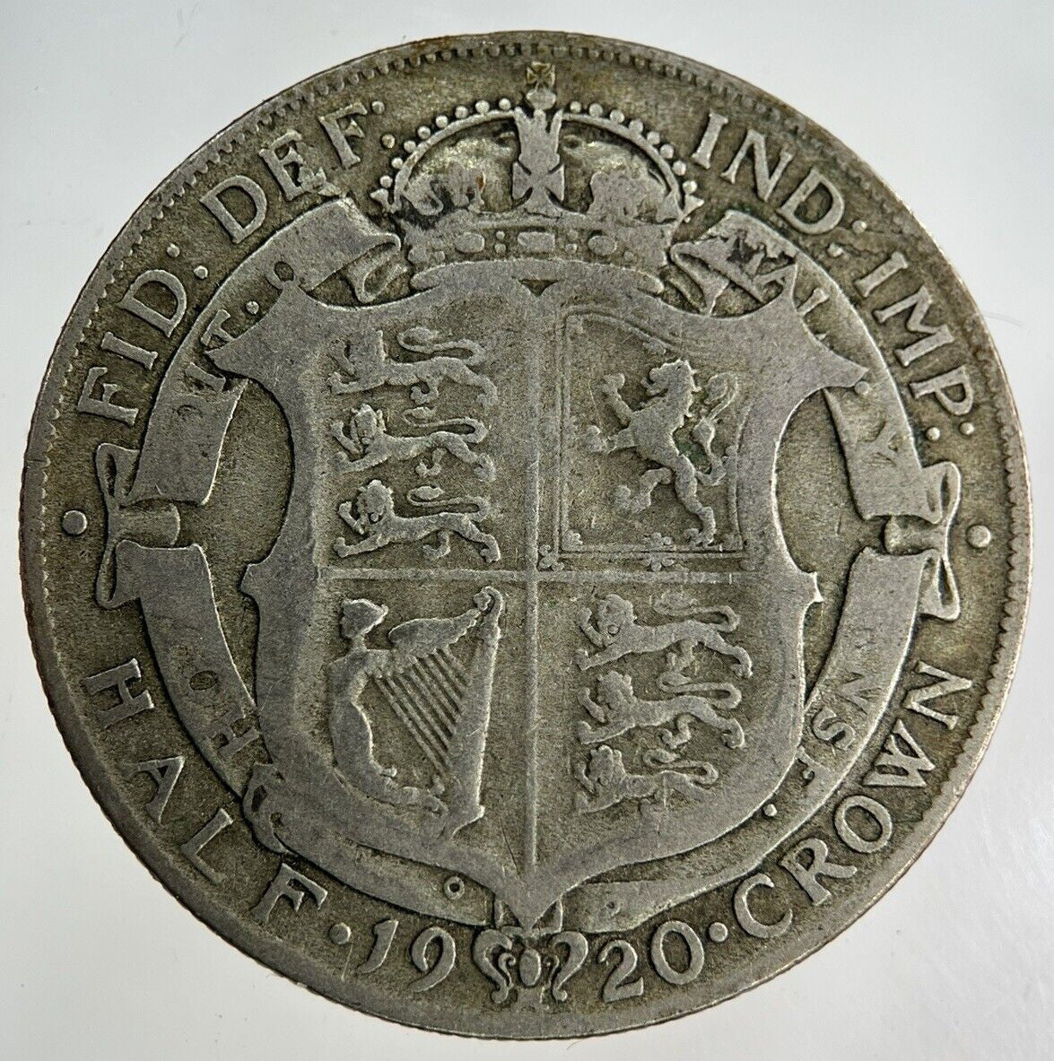 1920 George V Half - Crown Silver Coin | Fine Collectable Grade