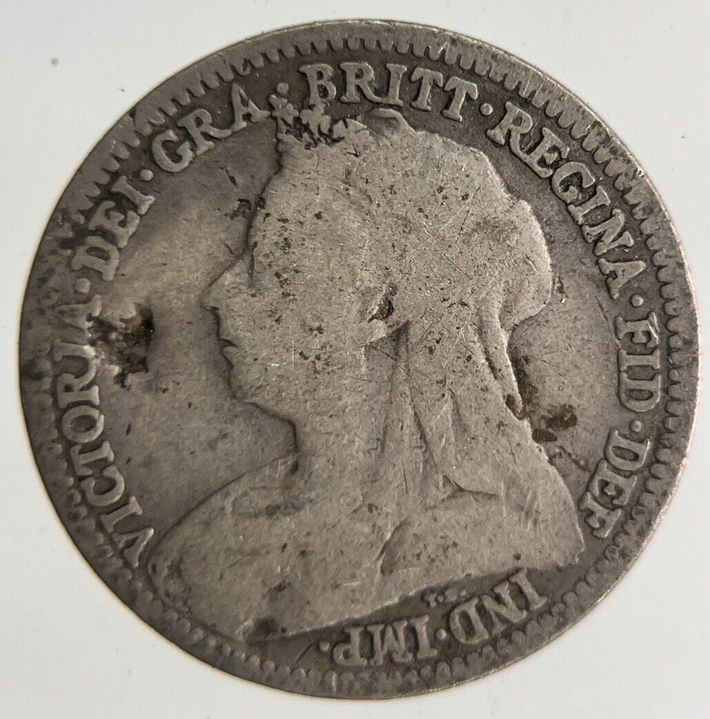 1900 Victoria Threepence Silver Coin | Collectable Grade