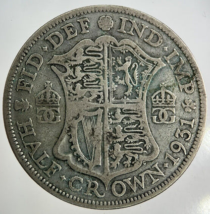 1931 George V Half - Crown Silver Coin | Collectable Grade