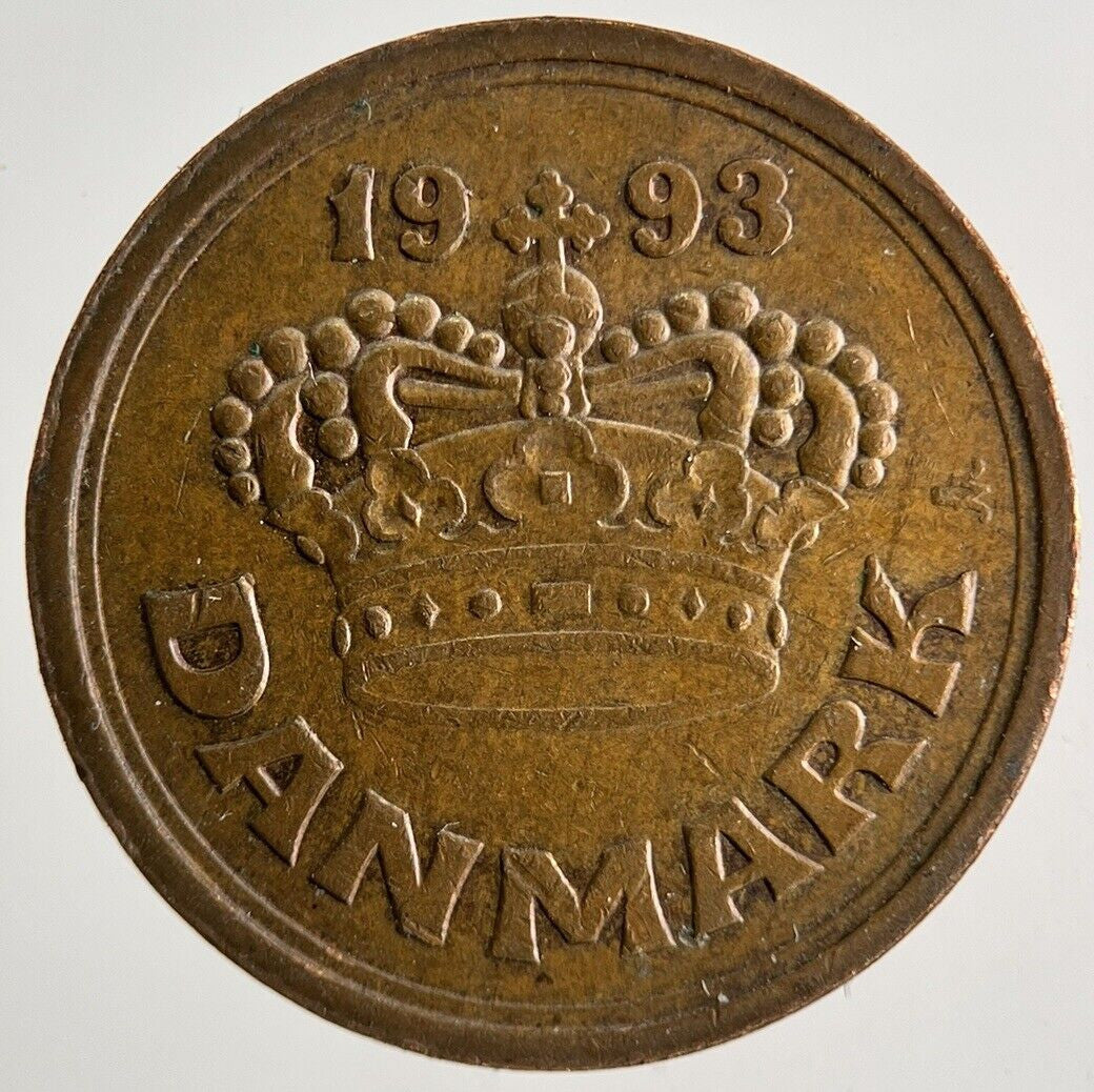 1993 Denmark 50 Ore Coin | Fine Collectable Grade