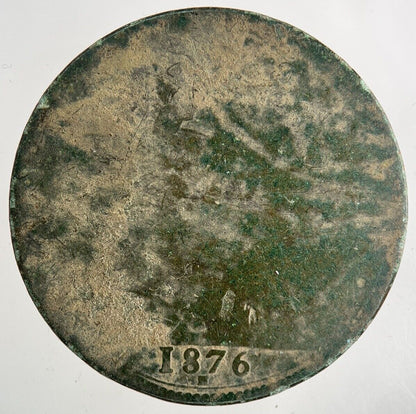 1876 - H Victoria One Penny Coin | Collectable Grade