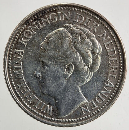 1941 Netherlands 25 Cents Silver Coin | Fine Collectable Grade